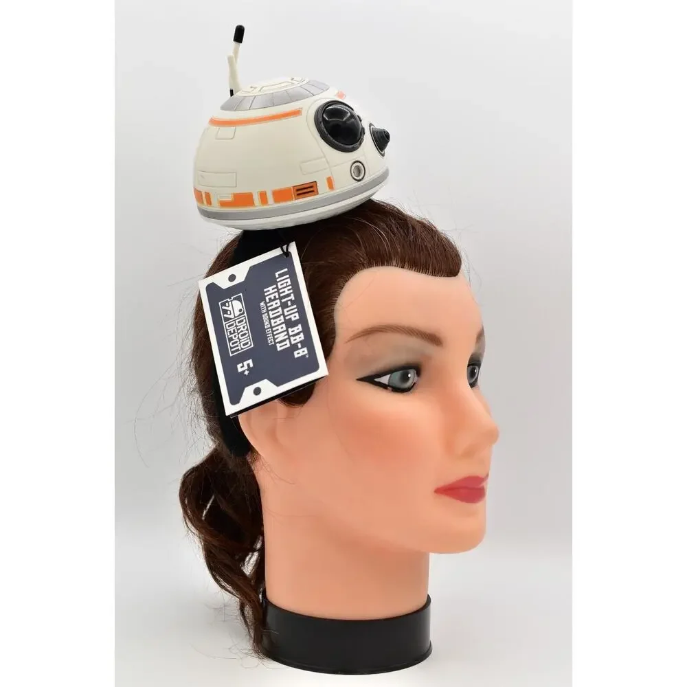 Disney Parks BB-8 Star Wars Headband Sound Effect Light Up Droid Depot NWT